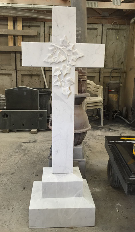 The stone is now completely re surfaced, and the original white marble has been brought back to life. The stone is now ready for its next stage of refinishing.